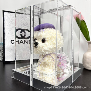 Acrylique Real Touch Hortensia Fleurs décoratives faites <span class=keywords><strong>à</strong></span> la main longue durée 3-5 ans Graduation Pâques Noël Saint Valentin Cadeau - Product Image 4