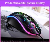 Mouse Gaming Mekanik Laser Sensor G11 yang Ditingkatkan, DPI Tinggi, Lampu LED Warna-warni, Kabel USB, Tombol 4D, Kompatibel dengan Windows XP/7/8