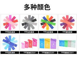 사용자 정의 로고 색상 고무 TPe 라텍스 루프 밴드 체육관 피트니스 저항 밴드 세트 운동 탄성 스트레치 미니 루프 밴드 - Product Image 6