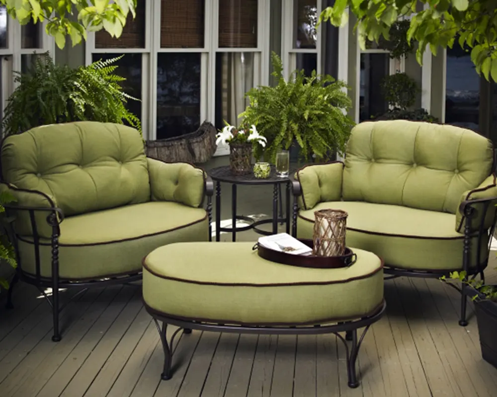 Witte rotan leisure lange sofa tuin tuinmeubilair