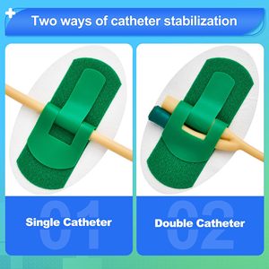 Perangkat Penstabil Kateter Hijau & Putih, Perekat Tempel Penahan Kantong Urin di Kaki untuk Tabung PEG/G/Tabung Makan - Product Image 6