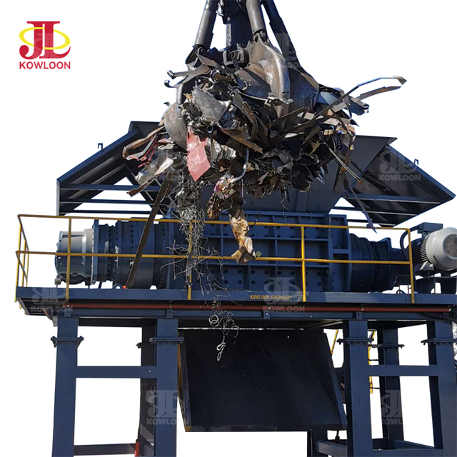 Heavy Duty Waste Aluminum Iron Steel Car Crusher Recycling Machine Double Shaft Scrap Metal Shredder