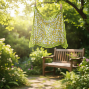 Écharpe carrée à fleurs de cajou 70x70 cm en polyester léger, accessoire de mode pour femme, printemps-été, multifonctionnelle - Product Image 2