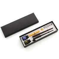 Ensemble d'encres pour stylo plume de calligraphie avec sceau de cire personnalisé, papeterie vintage en gros