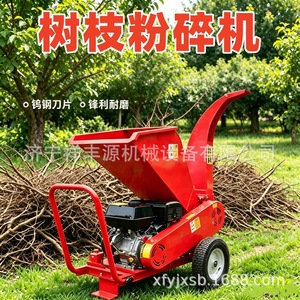 Broyeur de branches, déchiqueteuse de bois, moteur à essence, utilisation agricole et forestière, machine portable - Product Image 3