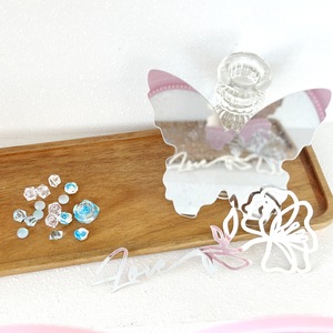 Honey And Sweetness Cake Decoration Butterfly <b>Mirror</b> Acrylic Cake Topper Birthday Valentine's Day Qixi Festival Ins Style - Product Image 4