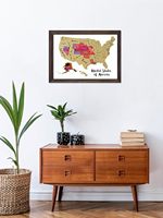 Mapa de Viaje de Edición de Lujo con Diseño Personalizado, Mapa para Rascar con Lámina Dorada para el Mundo, Estados Unidos, Europa, Japón, Corea, Tailandia
