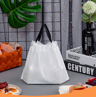 Sacs en plastique d'emballage de déjeuner de salade d'aliments à emporter pour le magasin de vêtements Shopping Take Way Sac fourre-tout Sacs en plastique