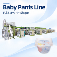 Machine à couches-culottes pour bébés JWC entièrement servo-électrique, 800 pièces/min, ligne de couches durables en forme de H, 380V, garantie 1 an, LLK900-SV-H