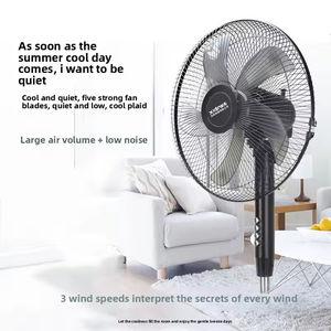 Ventiladores Recargable Fuerza de viento fuerte Ventilador de piso eléctrico Hogar y oficina Ventilador de plástico tridimensional - Product Image 3