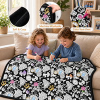 Nouvelle Couverture à Colorier DIY Motif Rose Carrosse Contes de Fées avec Marqueurs pour la Maison, la Famille, l'Artisanat et les Cadeaux
