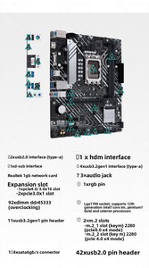 Tarjeta Madre <span class=keywords><strong>PRIME</strong></span> <span class=keywords><strong>B660M</strong></span>-K D4 Compatible con CPU 12700/12400F, Memoria DDR4 de 64GB, Placa Base Intel - Product Image 3