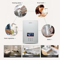 Élément chauffant en acier inoxydable 6kW, petit chauffe-eau électrique sans réservoir pour salle de bain intelligente