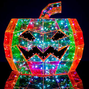 PRINTEMPS PLANTATION Rougeoyant En Gros Jack-O '- Lantern Halloween Arbre De Noël Ornements Suspendus Décorations De Noël - Product Image 6