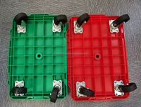 Carretilla de Plataforma Portátil de Plástico con Cuatro Ruedas y Capacidad de Carga de 220 lb, para Mudanzas, Venta al Por Mayor OEM