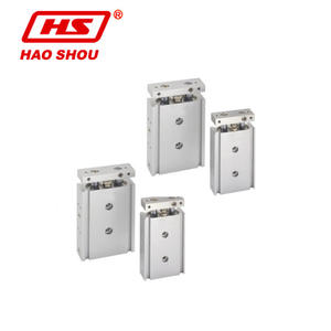 Cylindres pneumatiques CXS Series à double axe, type tige de guidage, gamme complète de spécifications, nouveaux cylindres pneumatiques en acier, expert taïwanais - Product Image 4