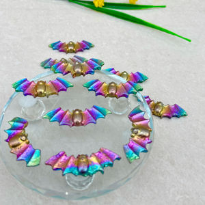 Vente en gros et au détail <span class=keywords><strong>de</strong></span> minerai <span class=keywords><strong>de</strong></span> <span class=keywords><strong>bismuth</strong></span> naturel <span class=keywords><strong>pierre</strong></span> brute sculpture chauves-souris colorées pour cadeau et décoration <span class=keywords><strong>de</strong></span> la maison - Product Image 5