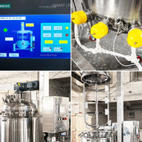 Mélangeur à Cadre Hydraulique à Prix d'Usine, Machine à Mélanger en Acier Inoxydable pour Détergent Liquide et Pâte, Cuve de Mélange Mobile