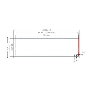 จอแสดงผลความสว่างสูงขนาด 16.8 นิ้ว ความละเอียด 1366x378 LVDS 800nits IPS TFT LCD สำหรับการโฆษณาภายนอกอาคาร ฯลฯ - Product Image 2