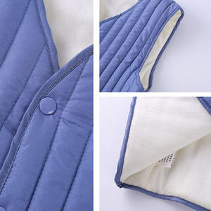 Gilet d'hiver simple et léger <span class=keywords><strong>sans</strong></span> manches pour enfants, couleur pure, bon marché - Product Image 6