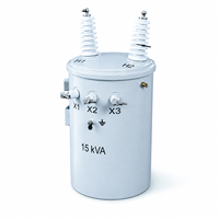Transformateur de distribution triphasé immergé dans l'huile, monté sur poteau, avec protection complète, 13200V/7620V 120/240V 5kVA-100kVA ONAN