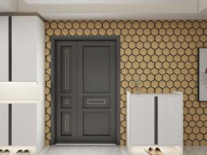 Pour KASARO Factory Direct 3D Art hexagone acoustique MDF Akupanel superbe conception de lattes de <span class=keywords><strong>bois</strong></span> pour la rénovation de la salle de conférence moderne - Product Image 4