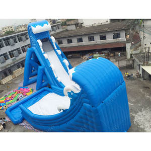 <span class=keywords><strong>Scivoli</strong></span> d'Acqua Gonfiabili Commerciali Blu a Onda a Prezzo di Fabbrica Cinese in Vendita - Product Image 1