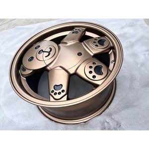 Jantes en alliage au design <span class=keywords><strong>ours</strong></span> mignon, 15 et 16 pouces, compatibles avec Mercedes Smart et BMW Mini, jantes <span class=keywords><strong>de</strong></span> voiture personnalisées légères - Product Image 3