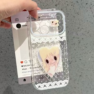เคสลายหัวใจสีบลอนด์สำหรับสาวหวาน ดีไซน์น่ารัก วัสดุ TPU คุณภาพสูง ป้องกัน 360 องศา สำหรับ iPhone 17 Pro - Product Image 1