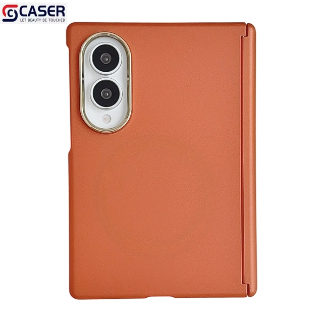 Matte Solid Color Skin Touch Foldable Phone Cover Built in Magnetic Ultra Hinge Full Protection for Samsung  Fold8/Fold 8 ultra