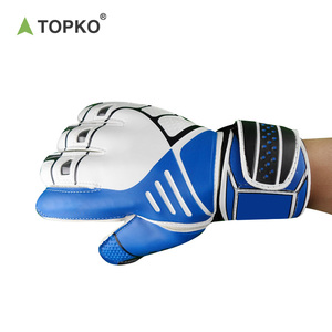 Gants de gardien de but professionnels pour hommes, en PU durable, antidérapants, avec sangle de poignet réglable, respirants et protection des doigts - Product Image 2