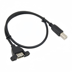 <b>Usb</b> <b>Printer</b> Port To <b>Usb</b> Female Extension <b>Cable</b> With Ear Screw Holes Data <b>Cable</b> - Product Image 3