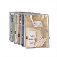 Bolsa de Estudio para Estudiantes de Gran Capacidad BoYing, Bolsa de Malla Transparente para Oficina, Almacenamiento de Documentos, Carpetas Escolares, Organizador de Archivos Personalizado
