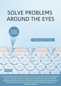 OEM hyaluronic axit hòa tan chống nhăn và khuôn mặt nâng dưới mắt hòa tan microneedling Mặt nạ mắt các bản vá lỗi nguồn nhà máy - Product Image 4