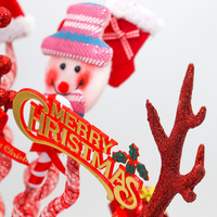 Décorations de Noël style mignon Ganglong, brindilles de pin artificielles en plastique rouges en forme de canne, ornements d'arbre en forme de bonbons, vente directe usine