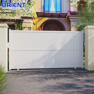 Puerta de Entrada Principal Automática Decorativa de Último Diseño, Puerta <span class=keywords><strong>Plegable</strong></span> de Aluminio sin Rieles para Exteriores - Product Image 5