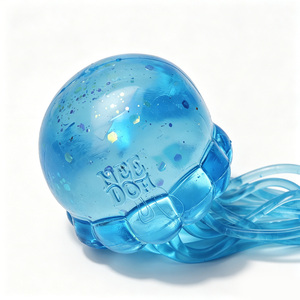 Jouet souple en forme de méduse à paillettes, jouet à presser super doux pour soulager le stress, jouet sensoriel pour enfants, jouet de décompression anti-stress - Product Image 4