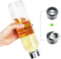 Lave-vaisselle 350ML, 500ML, 700ML, 750ML, 1000ML, meilleure bouteille d'eau en verre Borosilicate sans BPA avec manchon et couvercle