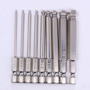 1/4 pollici hexagon shank drill bit esagonale magnetico palla end hex punte cacciavite H1.5H2.0H2.5H3.0H4.0H5.0H6.0H8.0H10 - Product Image 4