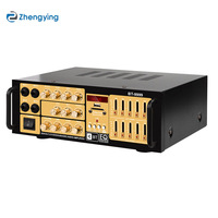Amplificateur 2 canaux haute puissance, vente chaude transfrontalière, 12V/220V, lecteur de carte USB, tuner FM, décodage sans perte, fabriqué en Chine
