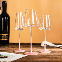 Verre à vin Shunstone personnalisé, fait main, sans plomb, style américain, élégant, réutilisable pour les dîners aux chandelles