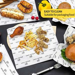 Papier sulfurisé imprimé personnalisé, papier sulfurisé de taille personnalisée pour frites/poulet frit - Product Image 4