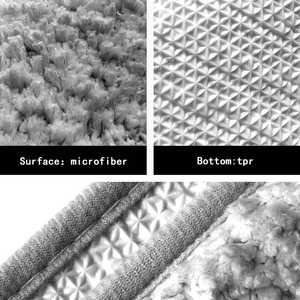 พรมเช็ดเท้าไมโครไฟเบอร์ลายการ์ตูน รูปทรงสี่เหลี่ยมผืนผ้า ซึมซับน้ำได้ดี กันลื่น สำหรับห้องน้ำ ห้องนอน ทางเข้าบ้าน - Product Image 5