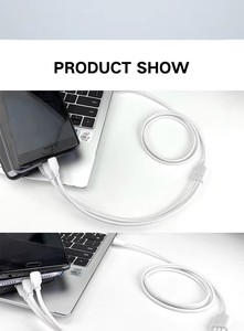 Mớ<span class=keywords><strong>i</strong></span> 3 trong 1 1.2m 3A PVC sạc cáp Type-C di động đ<span class=keywords><strong>i</strong></span>ện thoạ<span class=keywords><strong>i</strong></span> di động USB A để micro Loạ<span class=keywords><strong>i</strong></span> C nhanh chóng sạc đ<span class=keywords><strong>i</strong></span>ện cáp dữ liệu - Product Image 5