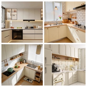 خزائن مطبخ عالية الجودة من الخشب الصلب بتصميم أوروبي حديث، أثاث عصري من المصنع مباشرة - Product Image 6