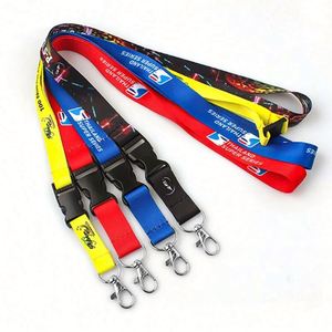 Factory Low Moq <b>Polyester</b> Sublimation Print Neck Custom <b>Lanyards</b> With Logo Custom - Product Image 6