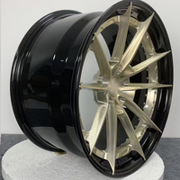 Jantes en alliage d'aluminium brossé forgées sur mesure GUDE, deux pièces, design concave 25 mm ET pour Mercedes, 18-21 pouces
