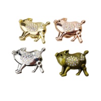Nouvelle poignée de tiroir moderne en alliage de zinc, design animal (motif cochon)