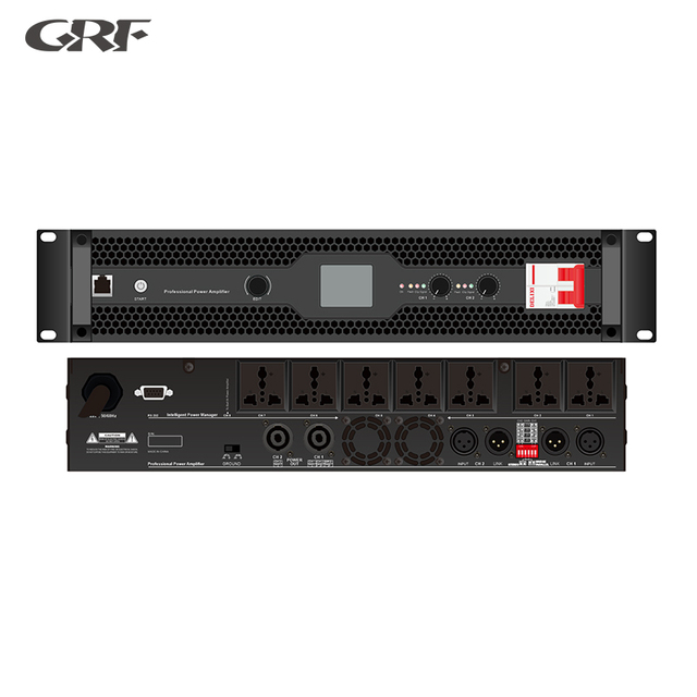 H Series Professional 2-Channel Power Amplifier Pure Post Stage for Indoor & Outdoor Use