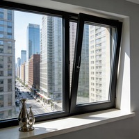 Ventanas Abatibles y Oscilobatientes de Aleación de Aluminio Aisladas, Insonorizadas y Resistentes a Huracanes, Directo de Fábrica